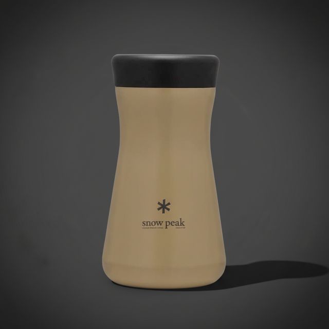 Snow Peak TW-350-SN 不鏽鋼真空保溫瓶 (牛奶樽造型，沙色)